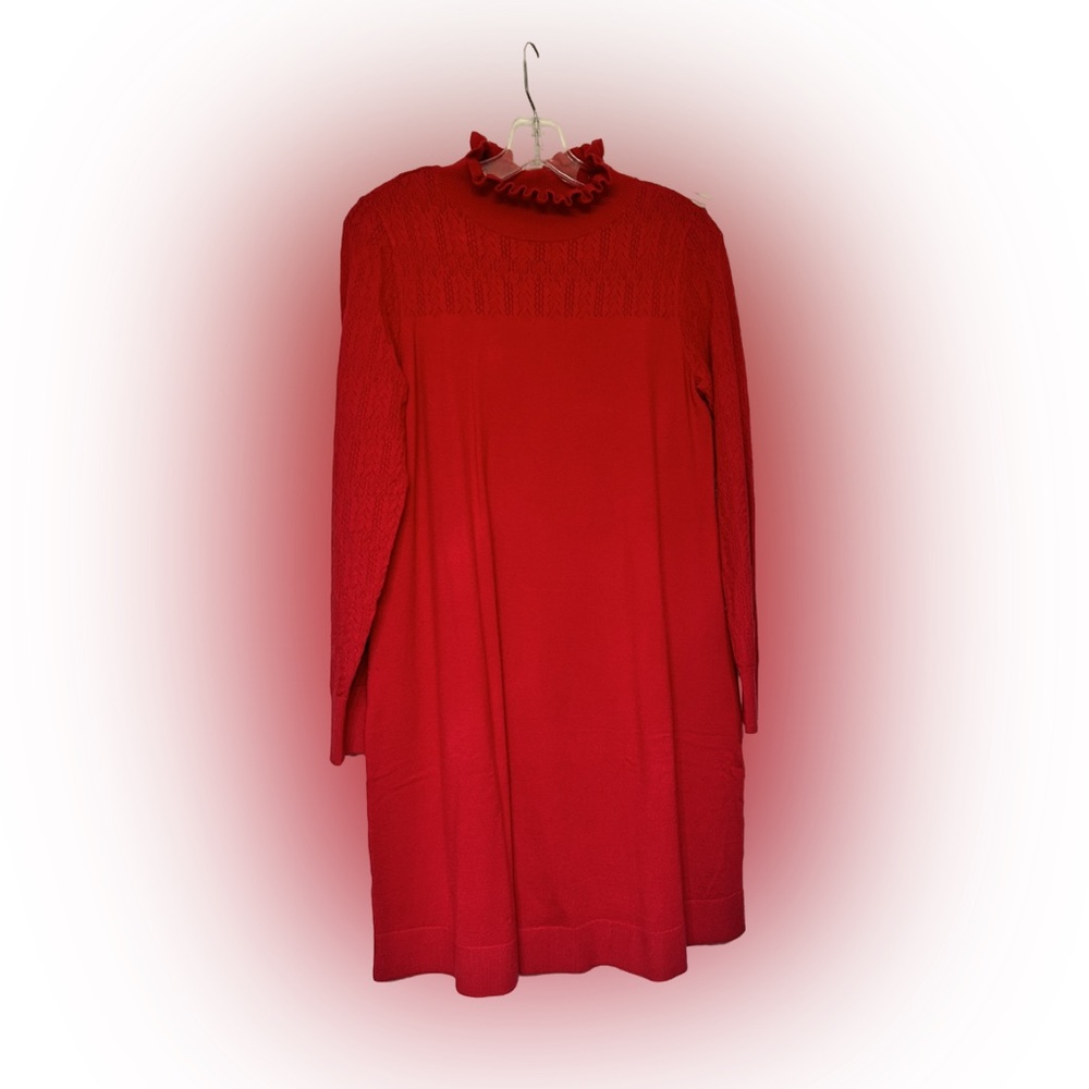 Apple Red Loft sweater dress. Never worn. Size MP.
